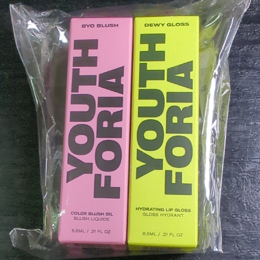 Youth Foria BYO Blush and Dewy Gloss Set, new